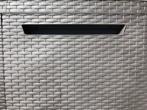Plastic Garden Storage Box Waterproof Rattan Cushion Chest Deck Patio Outdoor